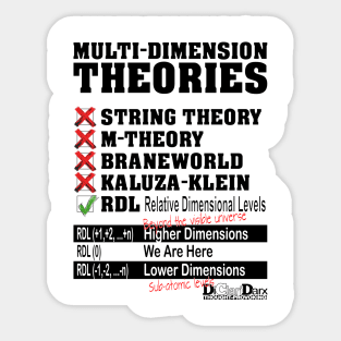RDL - Relative Dimensional Levels Sticker